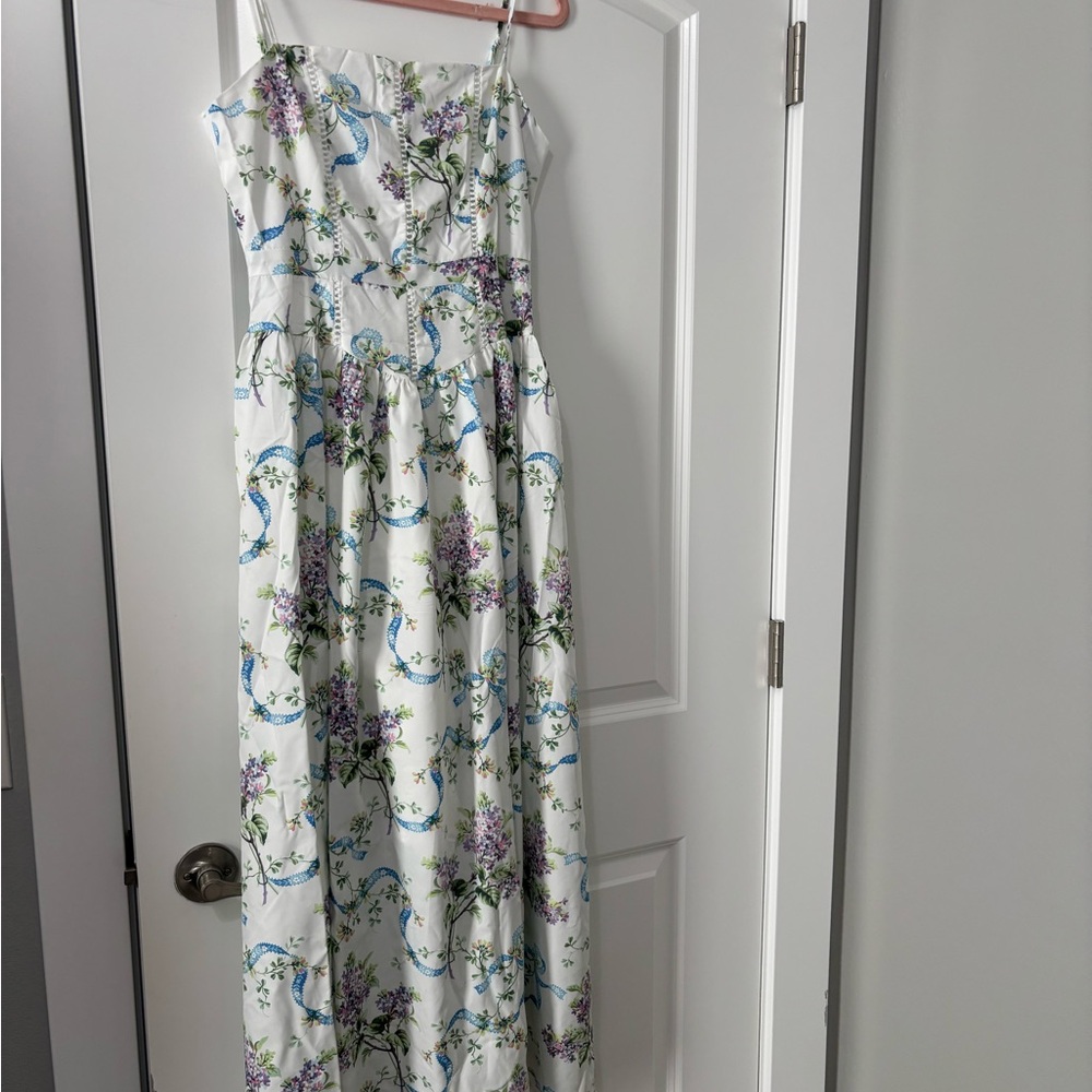 Floral White Maxi Dress